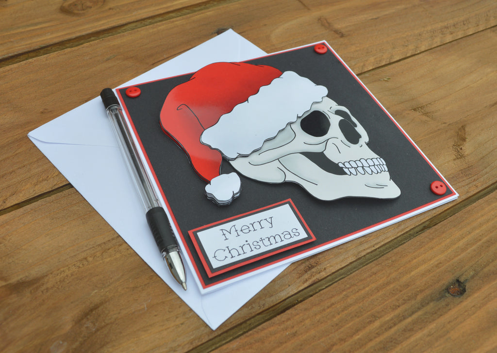 Skull Santa Christmas Card image 3