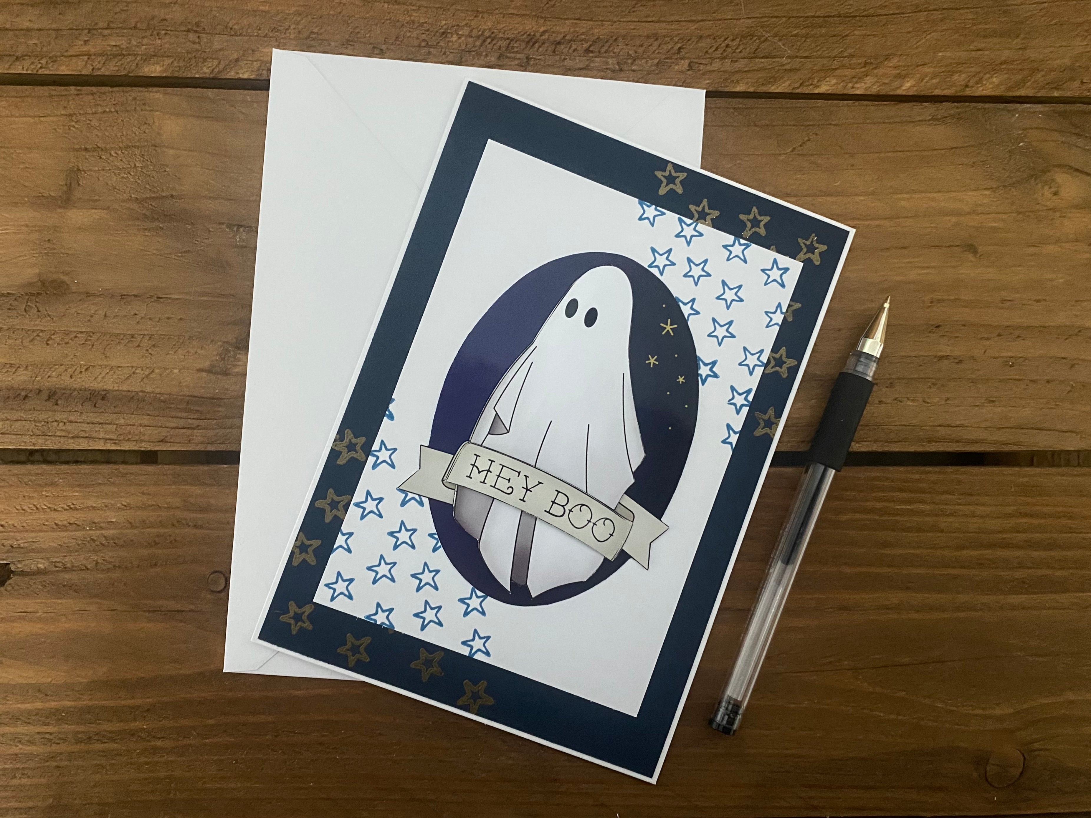 Hey Boo Ghost Card image 0