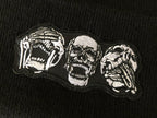 Skull Beanie Hat (See No Evil, Hear No Evil, Speak No Evil) image 1