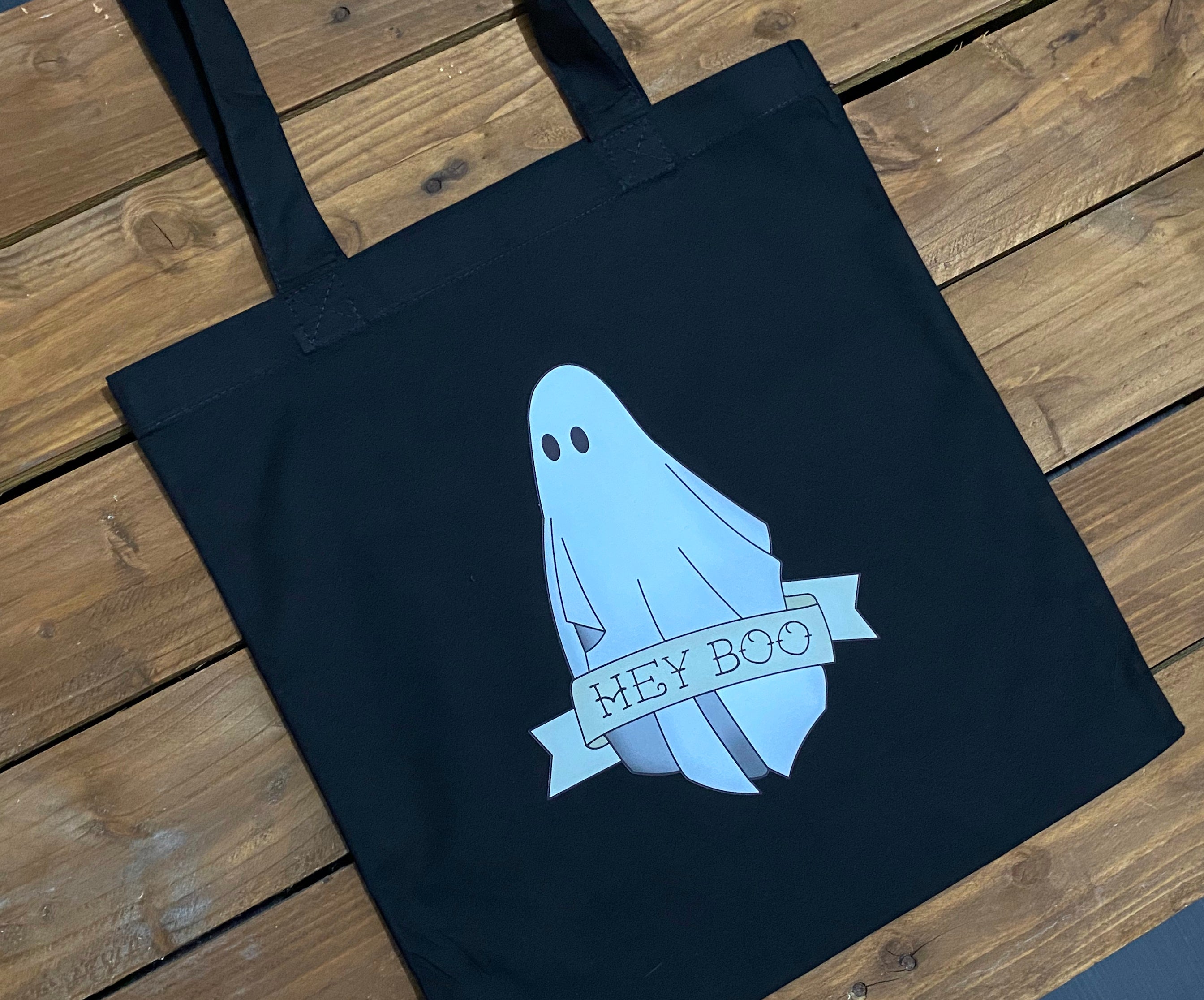 Ghost Tote Bag (Hey Boo) image 1