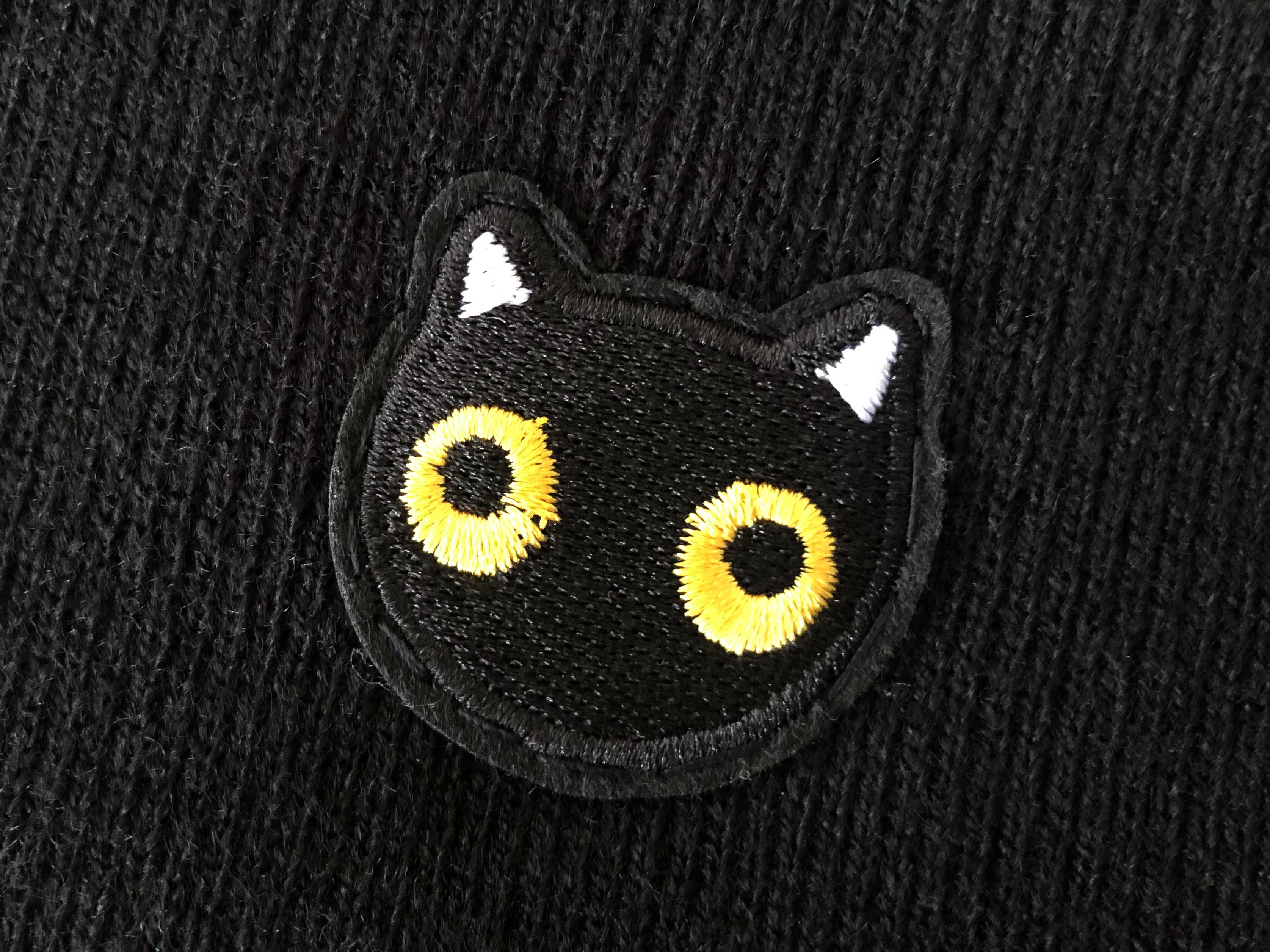 Black Cat Beanie Hat image 1
