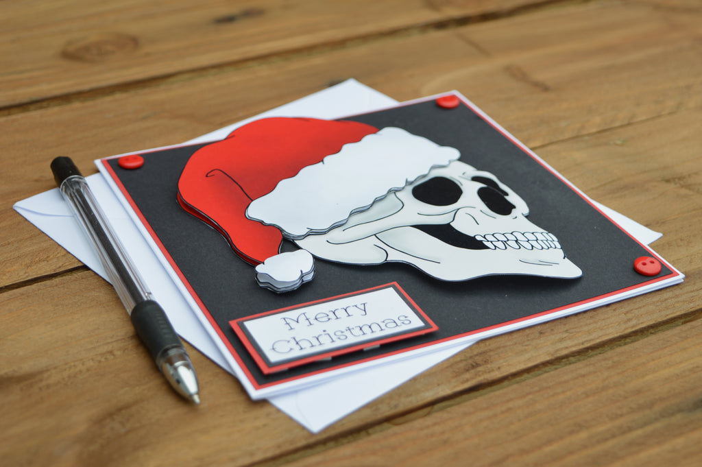 Skull Santa Christmas Card image 1