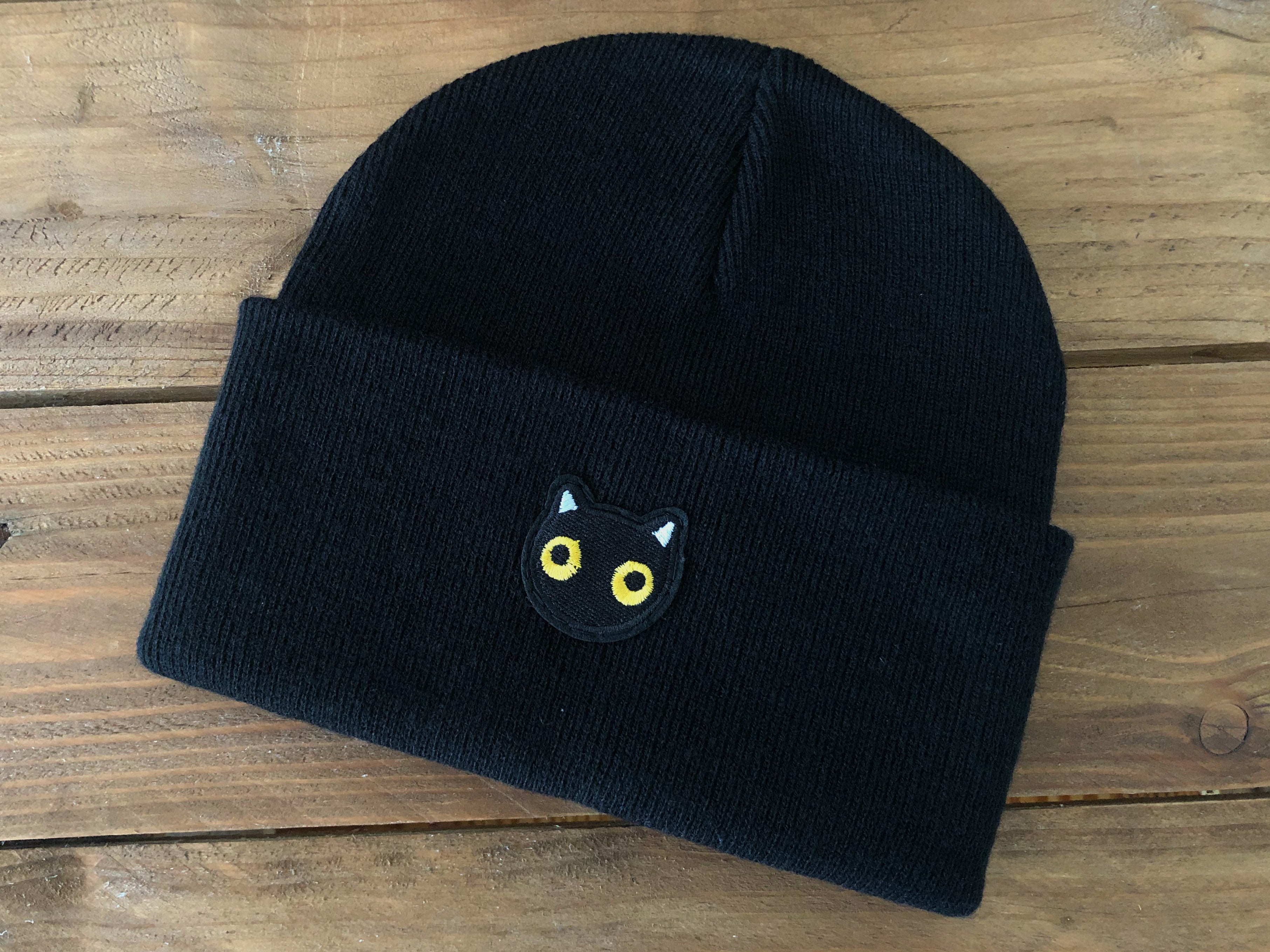 Black Cat Beanie Hat image 0