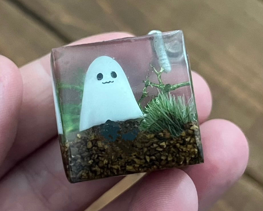 Ghost Cube Keyring