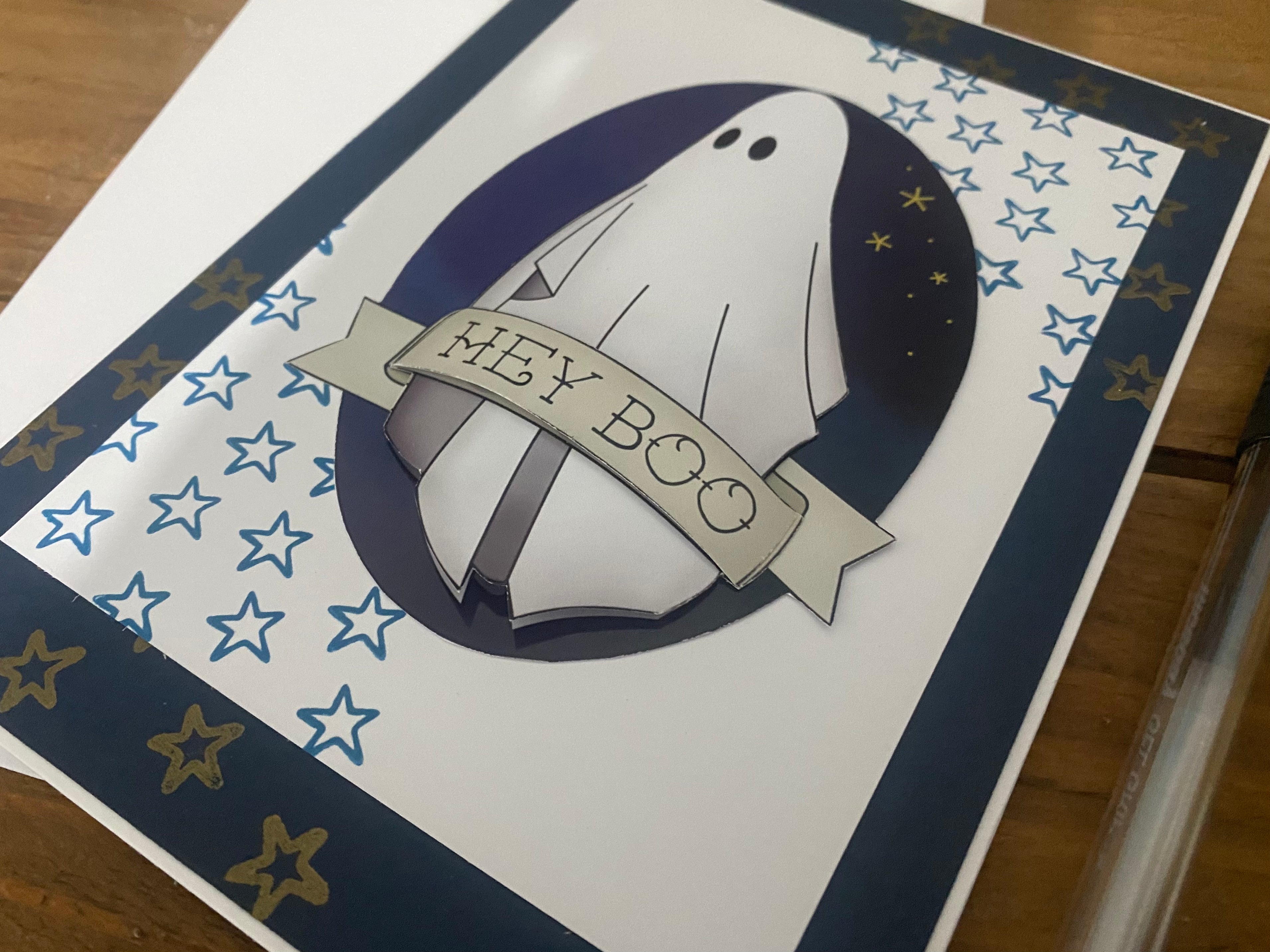 Hey Boo Ghost Card image 1
