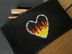 Flaming Heart Purse image 1