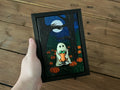 Pumpkin Ghost Wall Art image 0