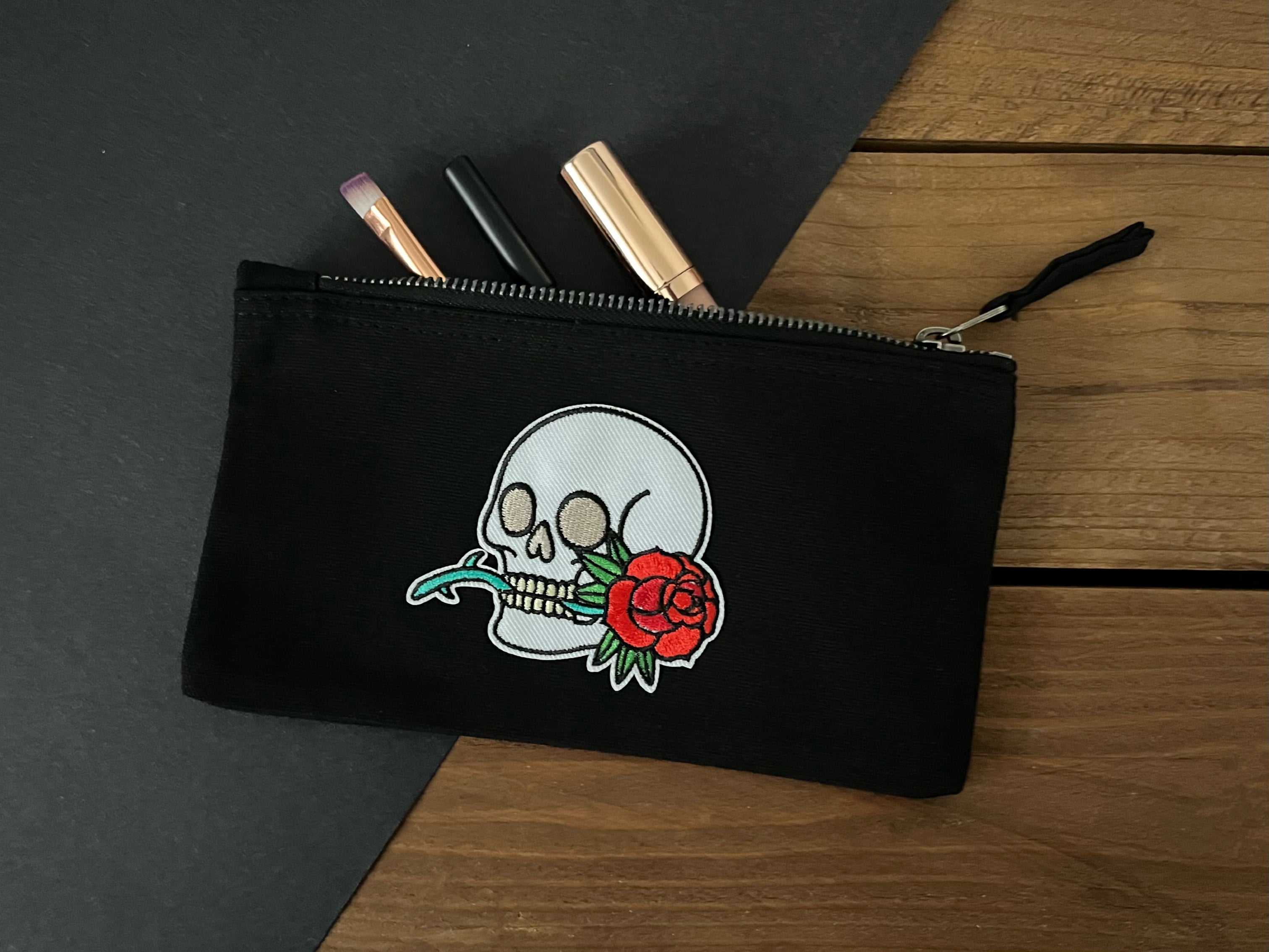 Skull Rose Storage Purse image 0