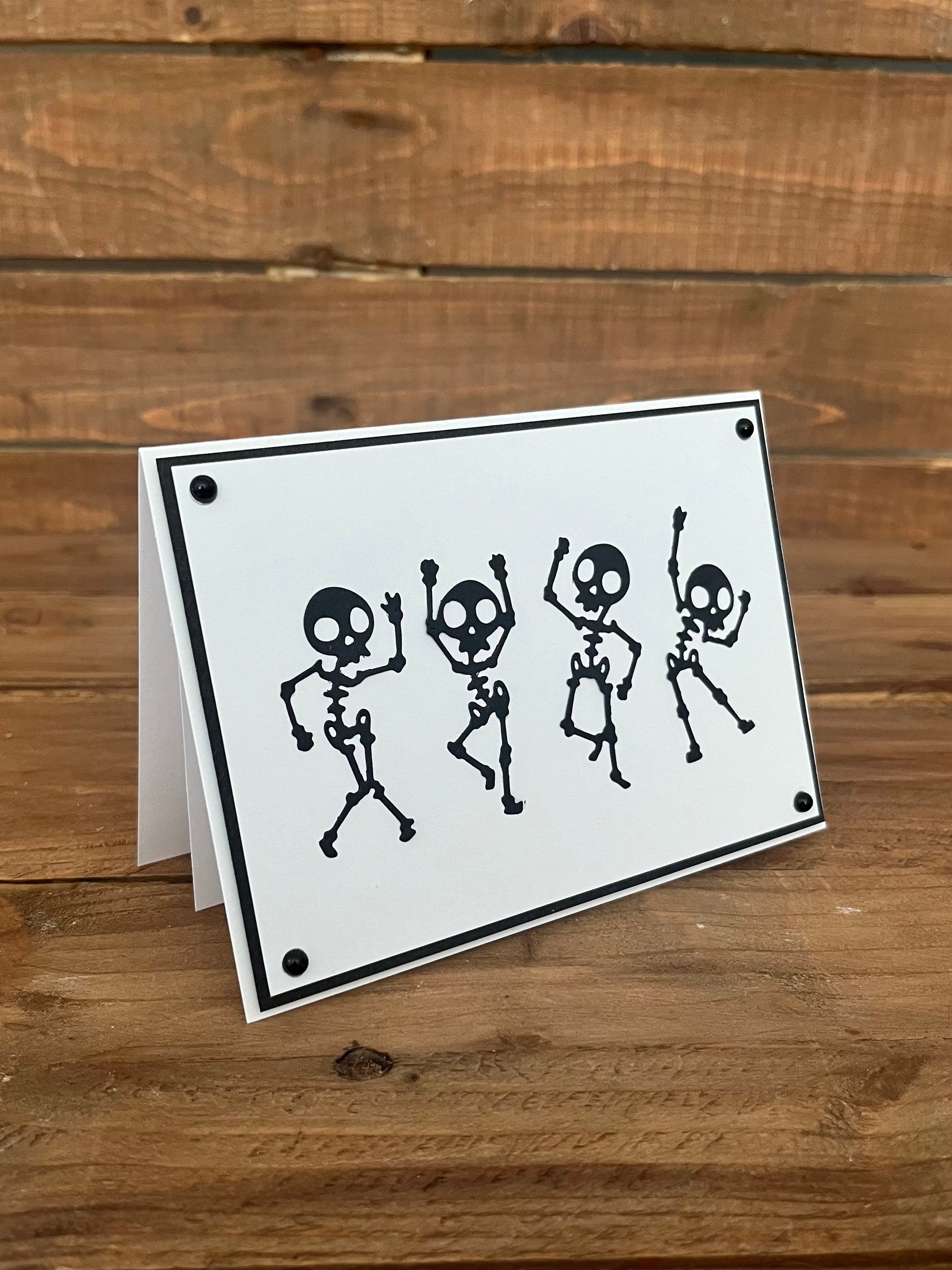 Dancing Skeletons Greetings Card image 1