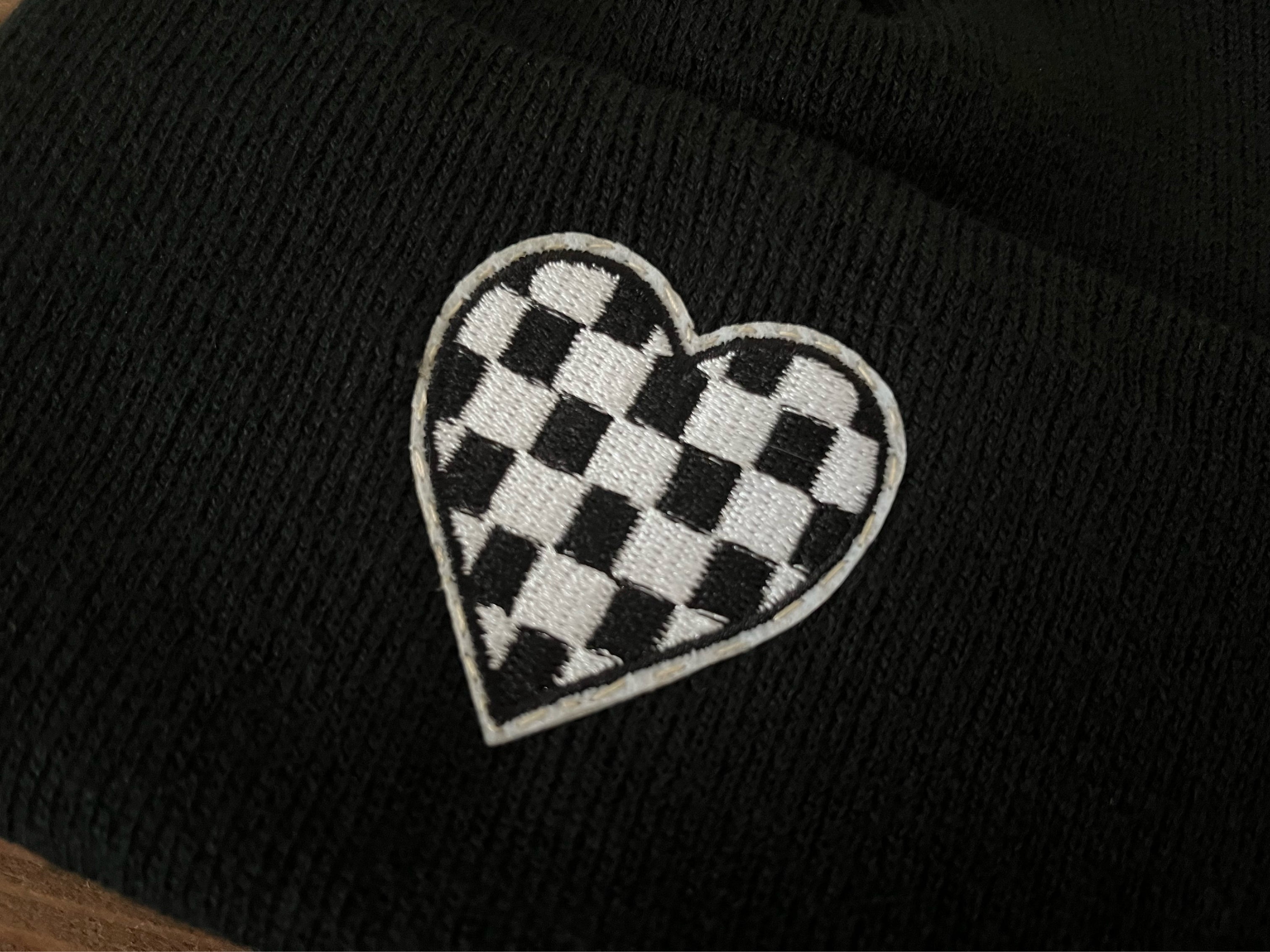 Checkerboard Beanie Hat image 2