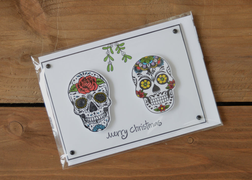 Skull Couple Christmas Card image 2