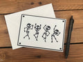 Dancing Skeletons Greetings Card image 0