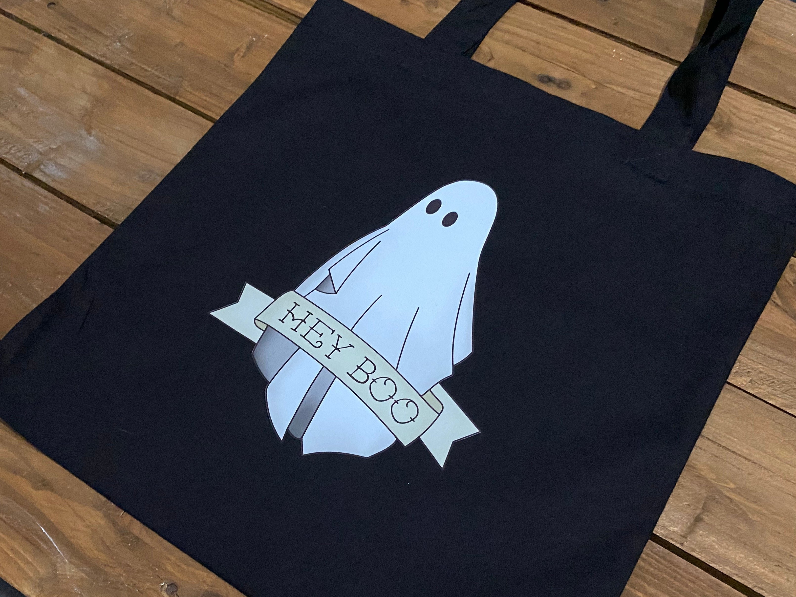Ghost Tote Bag (Hey Boo) image 0