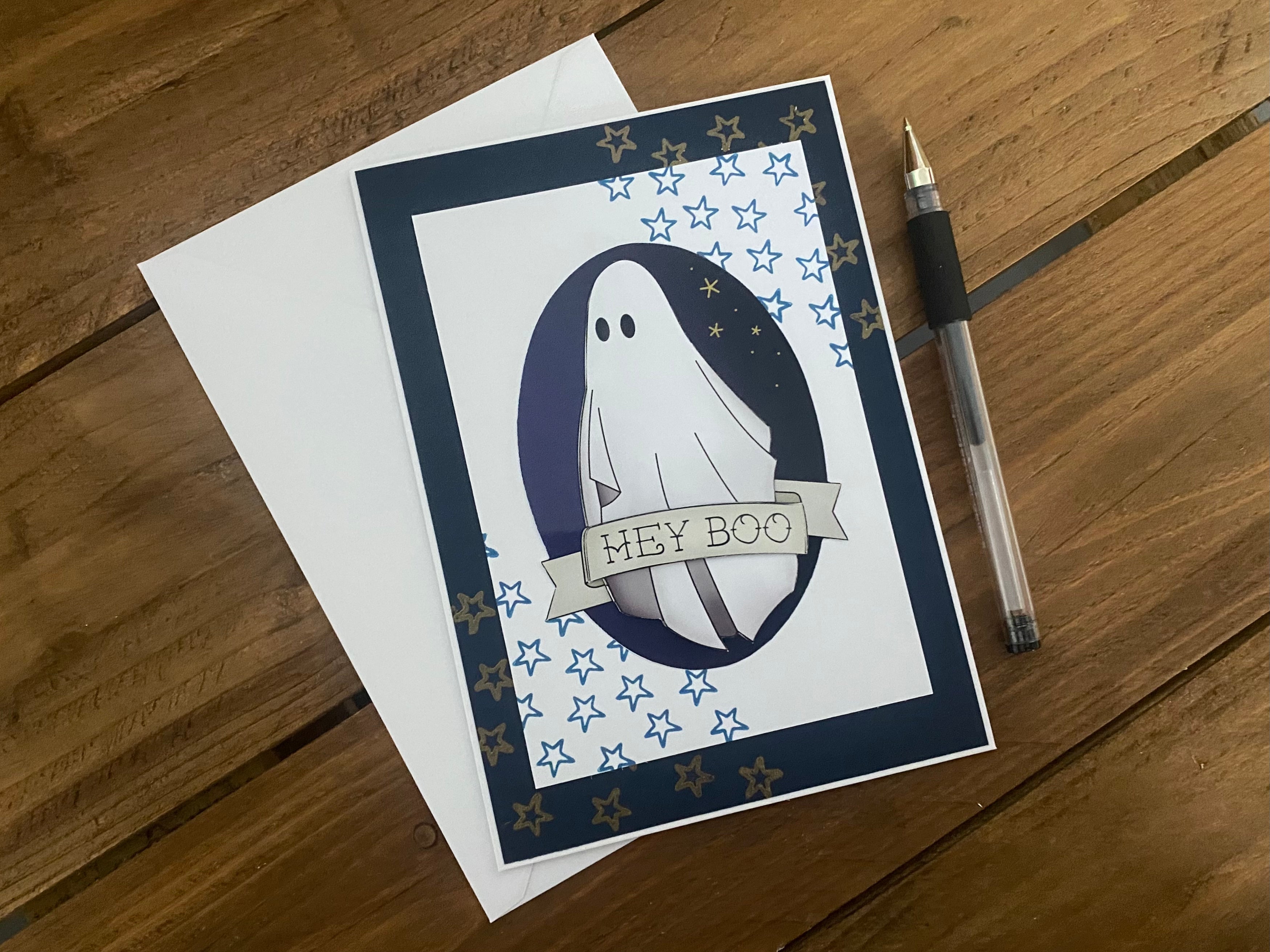 Hey Boo Ghost Card image 2