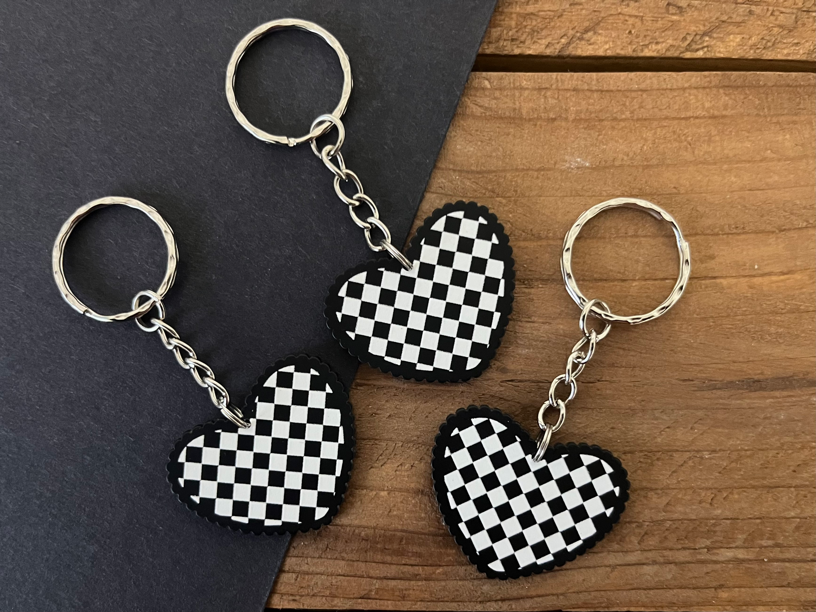 Checkerboard Keyring  image 0